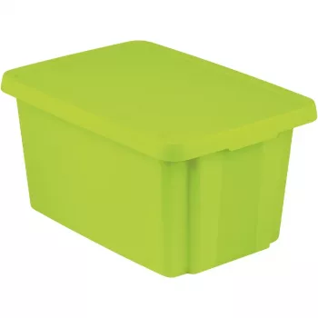 Curver Essentials boîte de rangement 45L avec couvercle, verte, 40x57x30cm