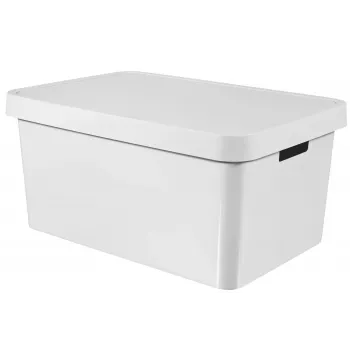 CURVER Infinity Recycled boîte de rangement 45L 56x39x27cm blanche