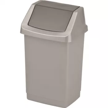 Curver Click-It poubelle 9L argent