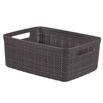 Curver panier Jute S 5 L 27x20x11 cm gris foncé