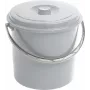 CURVER seau avec couvercle 10L gris