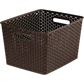 CURVER panier My Style L 18 L brun foncé
