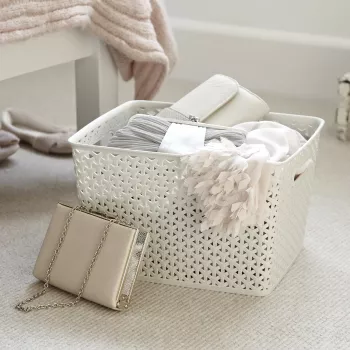 CURVER panier My Style L 18 L brun foncé