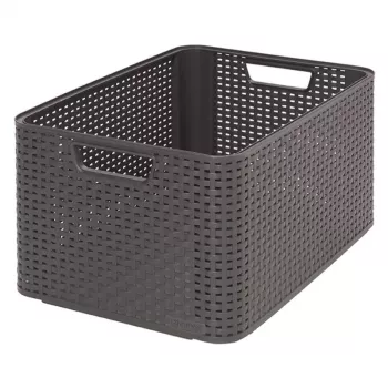 CURVER Style L boîte de rangement 43,6 x 32,6 x 23 cm gris foncé