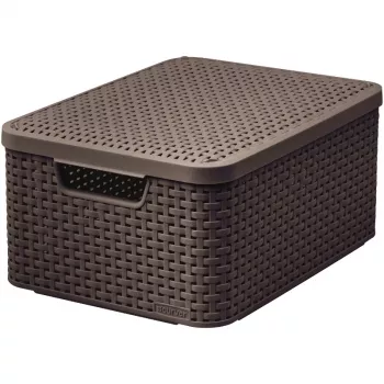 CURVER Style M boîte de rangement avec couvercle 39,3x29,3x18,7 cm brun foncé