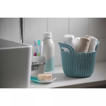 CURVER panier Knit XS rond 3 L 23x19x19 cm bleu