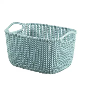 CURVER panier Knit S rectangulaire 8 L 30x22x17 cm bleu