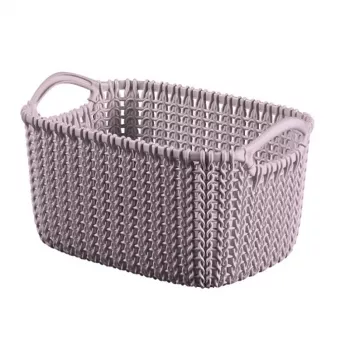 CURVER panier de rangement rectangulaire Knit XS 3 L 25x18x14 cm lilas clair