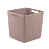 CURVER panier Jute carré 17 L 28x28x27 cm rose