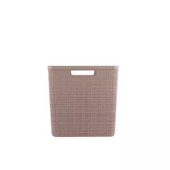 CURVER panier Jute carré 17 L 28x28x27 cm rose