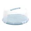 CURVER boîte de transport ronde pour gâteau Ø34,7x15,6cm bleue
