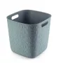 CURVER panier Softex Square 15 L bleu pétrole