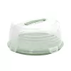 CURVER boîte de transport ronde pour gâteau Ø34,7x15,6 cm verte