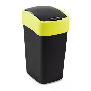 CURVER Flip Bin 25L poubelle Noir/Jaune