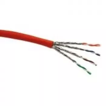 Câble d'installation brut Schwaiger Cat.7 S/FTP, 25 m, orange (NWKU7025051)