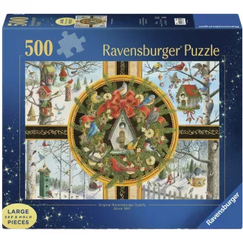 Puzzle grandes pièces Ravensburger Singvögel im Winter (500 pièces)
