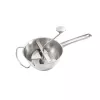 Moulin à légumes LEIFHEIT ComfortLine Flotte Lotte 20 cm, acier inoxydable, 3 grilles, manuel, argent/noir