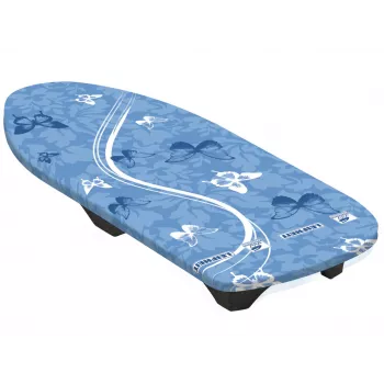 Table à repasser LEIFHEIT Air Board Table Compact 70x30 cm, Thermo-Reflect, ultra-légère EPP, pliable, blanc/bleu