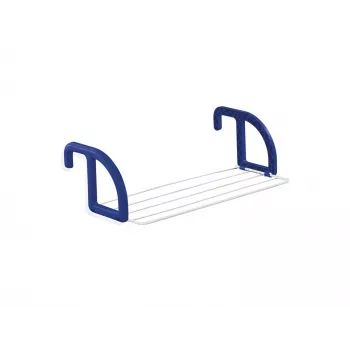 LEIFHEIT Classic séchoir à linge suspendu 25 | 25 m de longueur de séchage | séchoir à ailes sur pied | acier et plastique revêtus | blanc/bleu | intérieur/extérieur