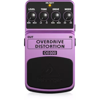 Behringer OD300 Overdrive/Distortion Effects Pedal Purple, Black