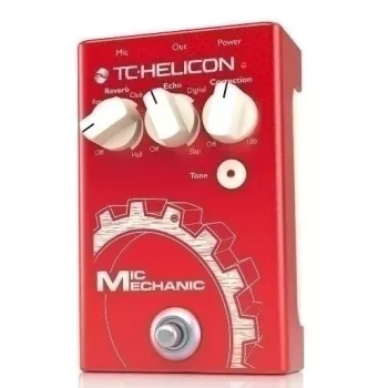 TC Helicon Mic Mechanic 2 Vocal Effects Pedal with Reverb, Echo, Pitch Correction and Adaptive Tone