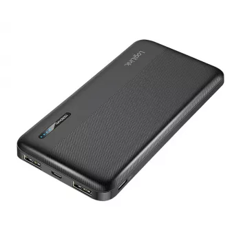 LogiLink PA0338RF batterie externe 10000 mAh avec USB-C PD et Quick Charge 3.0, noir
