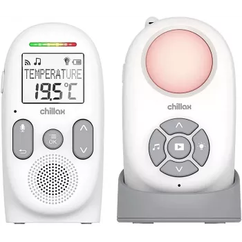 Babyphone audio DECT portable Chillax CB360, 120 canaux, blanc
