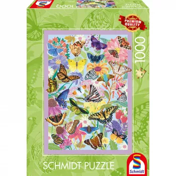 Schmidt Spiele Schmetterlingstreiben Puzzle 1000 pièces