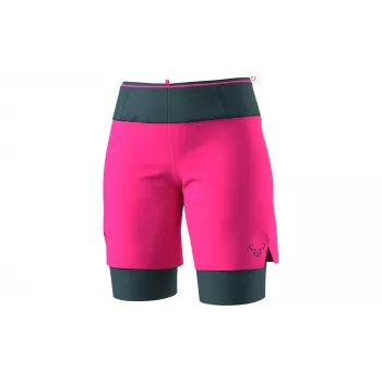 Short de running Dynafit Ultra 2/1 pour femme Salewa Pink Glo XS
