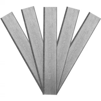 STANLEY Lames de rabot de rechange pour RB10 et RB5, tranchant droit, lot de 10, acier SK5, largeur 44 mm
