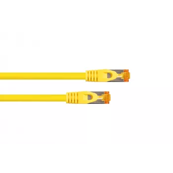 Kabelmeister Câble patch RJ45 Cat.7 S/FTP, gaine TPE, sans halogène, jaune, 10m
