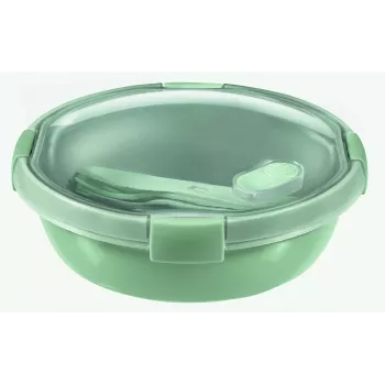 CURVER Smart Eco To Go Boîte à lunch ronde, 1 L, Ø20x7 cm, vert doux