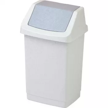 CURVER Click-It Poubelle 9L gris 22,9x18,9x38,1cm