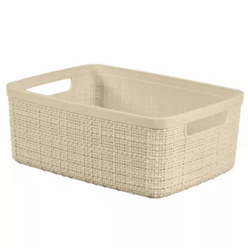 CURVER panier Jute S 5L 27x20x11cm crème