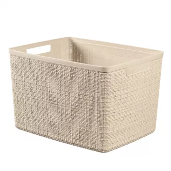 CURVER Panier Jute L 20L 36x28x23cm crème