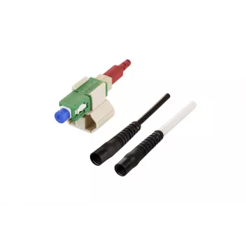 METZ CONNECT 1509QKEA0010-E SC OS2 Green Single-Mode Field-Installable Connector, 10-Pack