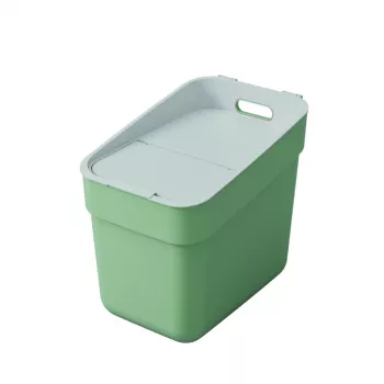 CURVER Ready To Collect Poubelle 20L vert/gris clair