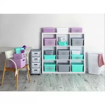 Meuble à roulettes 4 compartiments Infinity 11L Curver 30x36x69cm gris
