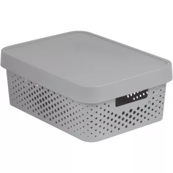 Boîte de rangement CURVER Recycled Infinity 11L 36x27x14 cm grise