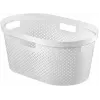Panier à linge CURVER Infinity Recycled 40L 59x39x27cm blanc