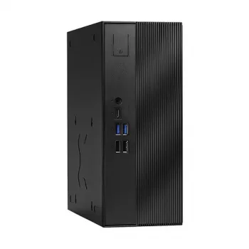 Barebone mini PC DeskSlim B760 ASRock - Intel B760, LGA1700, DDR4 SO-DIMM, 2x M.2 PCIe Gen4, HDMI 2.1, DP 1.4, VGA, USB-C, Gigabit LAN, 1,92L, noir