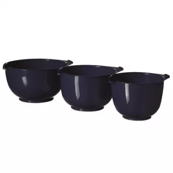 Ensemble de saladiers CURVER 3 pièces 1,5 L + 2 L + 2,5 L, bleu foncé