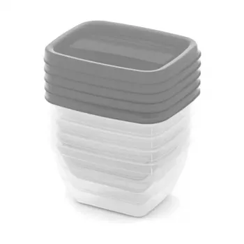 Ensemble de boîtes alimentaires Vedo 5x0,25 L Transparent Gris CURVER