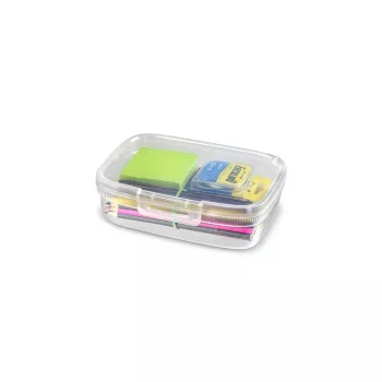 Boîte de rangement alimentaire rectangulaire Snap Box avec séparateur, 3,3 L, transparente CURVER