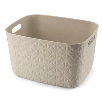 Grand panier de rangement Softex 19L CURVER blanc craie
