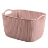 Panier de rangement rectangulaire Knit L 19L 40x30x23 cm Curver rose