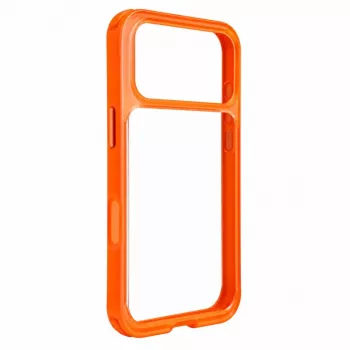 Coque hybride LiveCase avec support PC+TPU orange pour Apple iPhone 17 Pro Evelatus