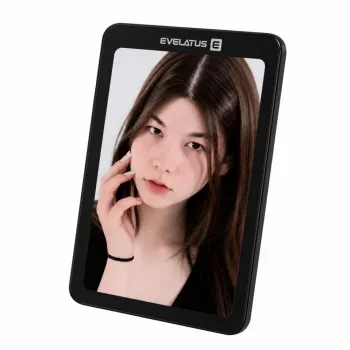 Evelatus LiveCase Display – Cadre photo numérique Bluetooth intelligent, contrôlé par application, écran TFT LCD 2,8 pouces, noir