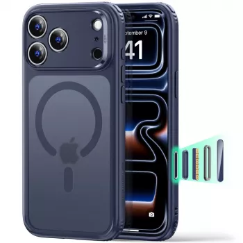 Coque MagSafe Classic Hybrid pour iPhone 17 Pro Max / 18 Pro Max - Frosted Blue ESR