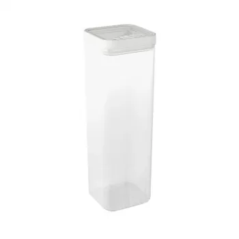 Boîte de conservation pour aliments secs Kara 2,4 L Transparent/Blanc CURVER